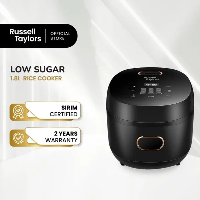 Russell Taylors Digital Low Sugar Rice Cooker (1.8L) RC10
